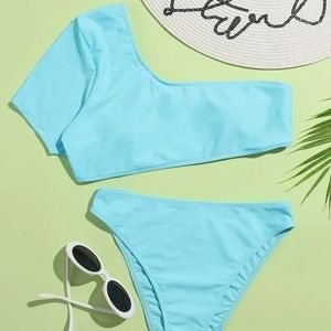 2 Piece One Shoulder Bikini Set